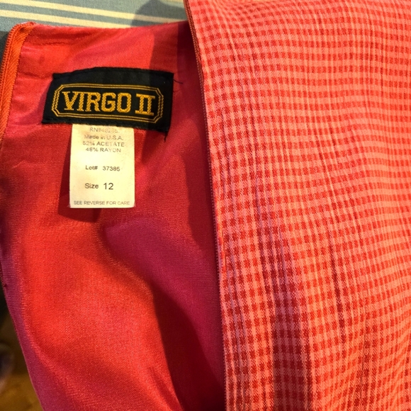 Stylish 2-Piece Look by Virgo II, Light Red, Short Sleeves, Size 12 - Picture 8 of 8
